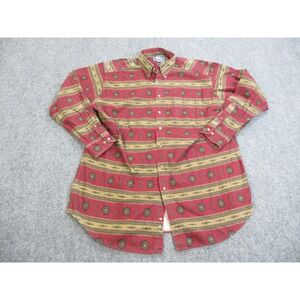 Vintage Woolrich Shirt Mens Extra Large Red‎ Southwest Aztec Button Up USA 90s